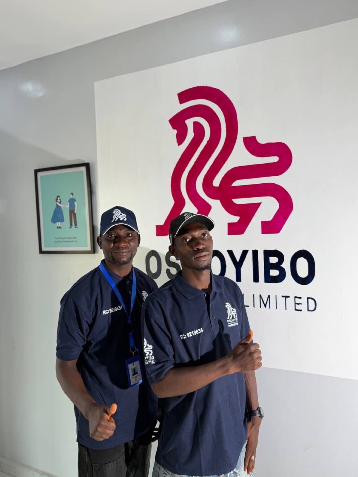 An Osuoyibo staff member at the company office